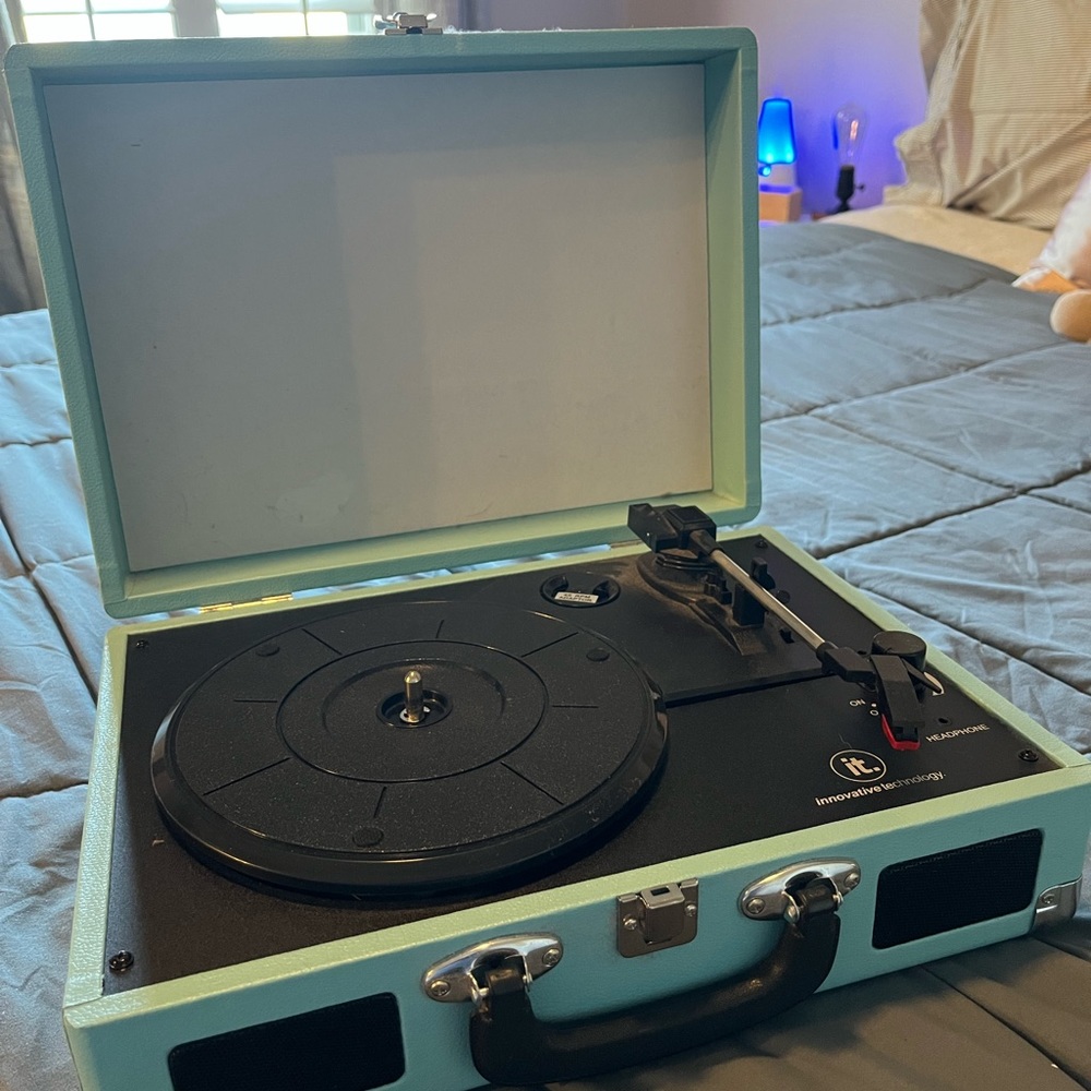 Light Blue Record Player